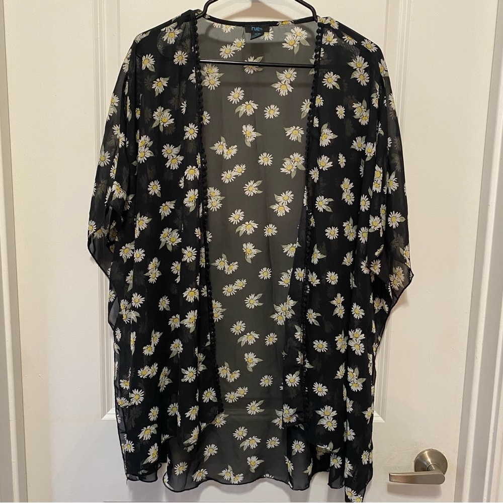 Floral Sheer Kimono Cardigan